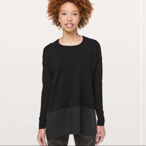 Lululemon 3/4 sleeve tunic black size 4